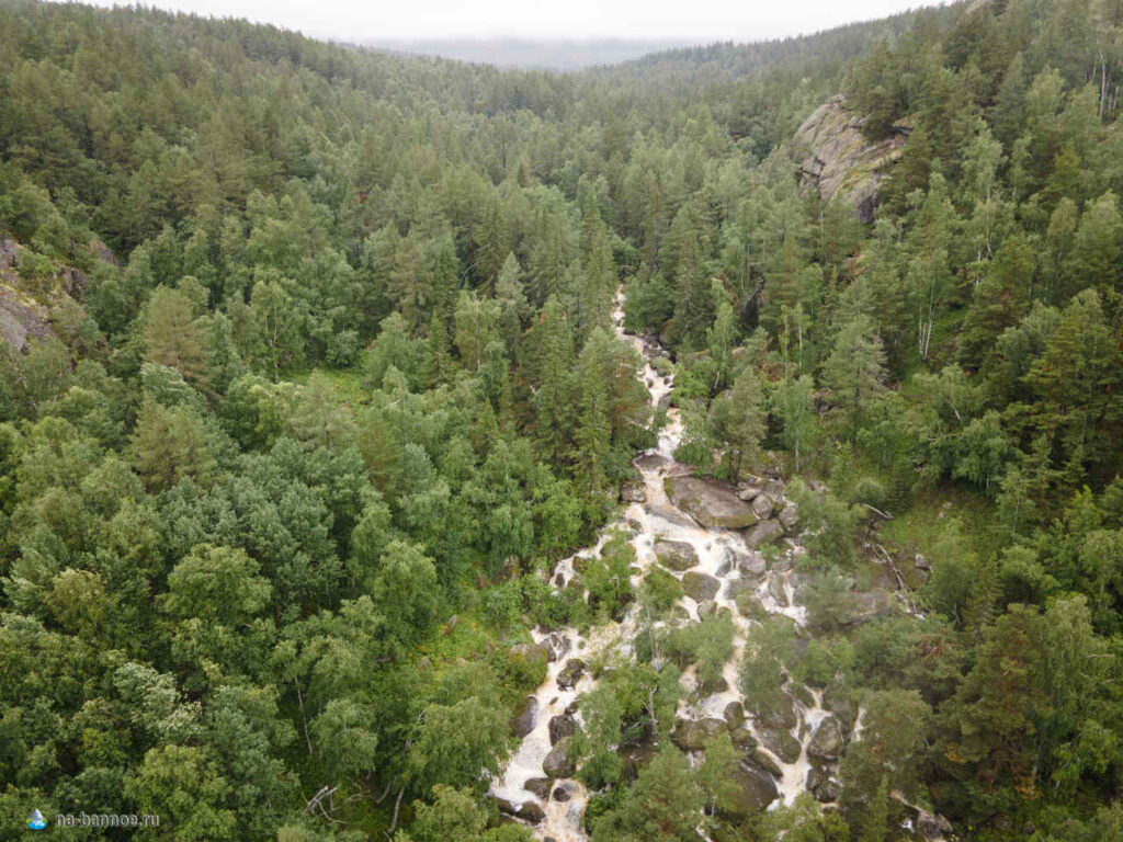 Водопад на на Банном, Башкирия