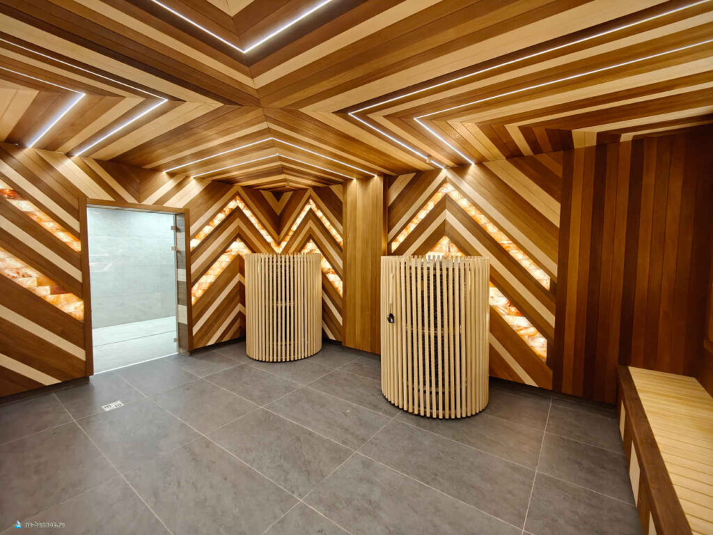 Интерьер гималайской соляной бани в термах Магия тепла, Магнитогорск
