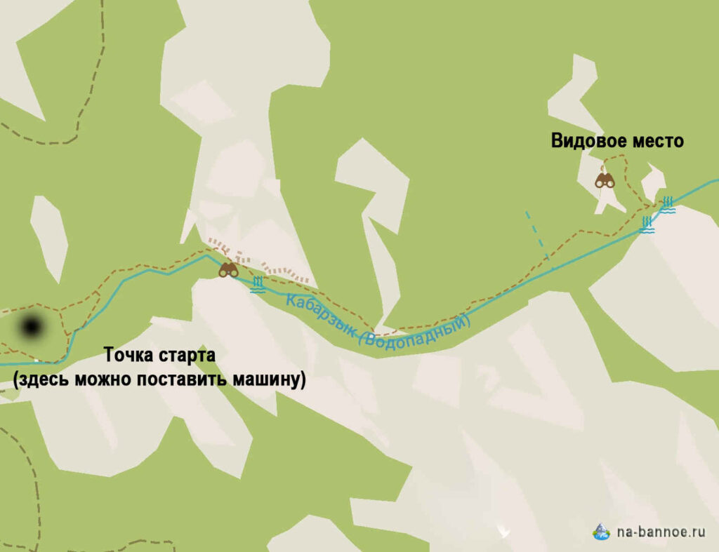 Карта, водопад, Хыу-Оскан