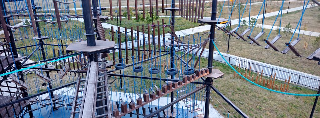 Верёвочный парк, городской курорт Притяжение Магнитогорск